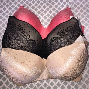 3 Vanity Fail Full Figure Bras